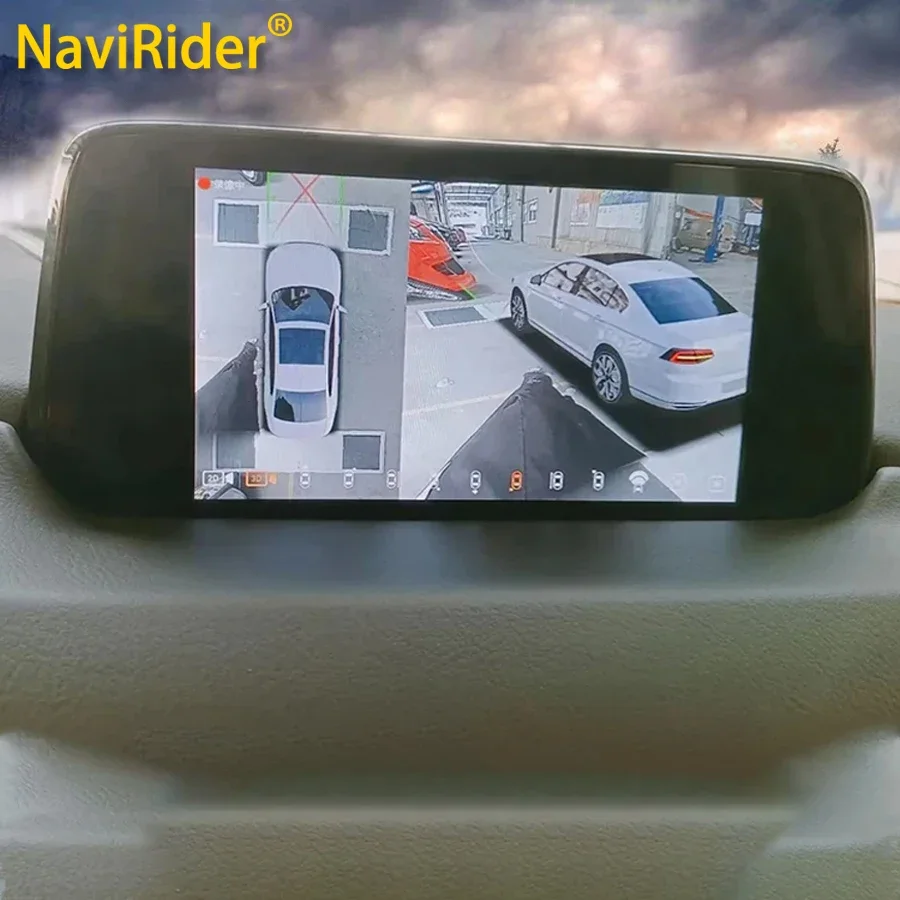 Rear Camera For Car - Perekam DVR Mobil Pandangan Burung 360