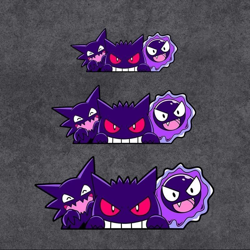Car Accessories Ebay - Stiker Mobil Anime Pokemon Gengar yang