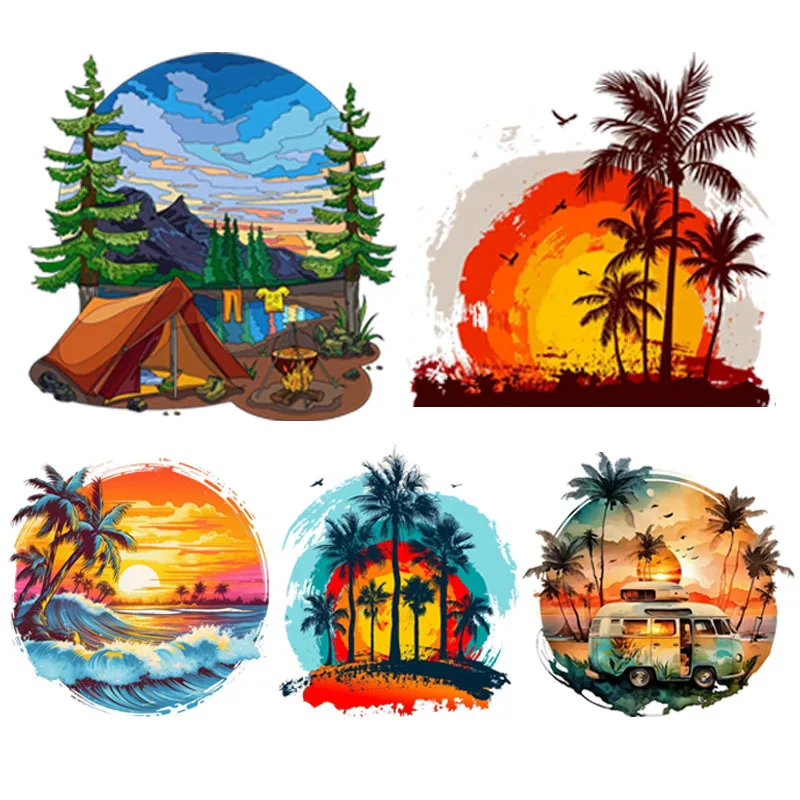 Car Accessories Ebay - Stiker Mobil Stiker Pemandangan Matahari Terbit