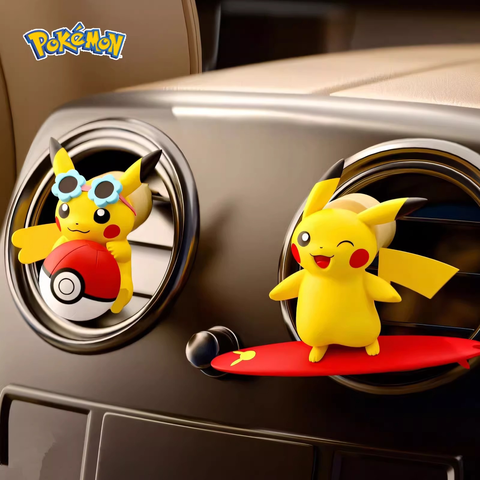 Car Fragrance Diffuser - Figur Aksi Anime Pokemon Pikachu Aroma