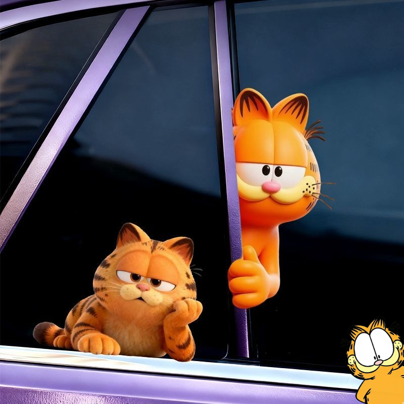Car Accessories Toy - Stiker Garfield anime kartun lucu imut