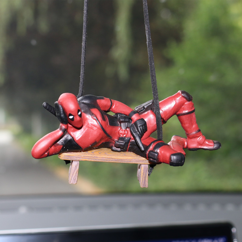 Car Accessories Mirror Hanging - Liontin Kaca Spion Mobil Marvel Deadpool