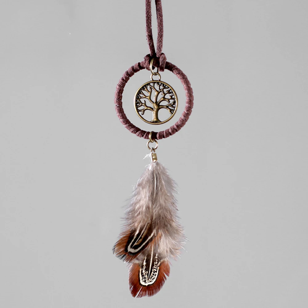 Car Accessories Mirror Hanging - Ornamen Gantungan Mobil Dream Catcher Bulu