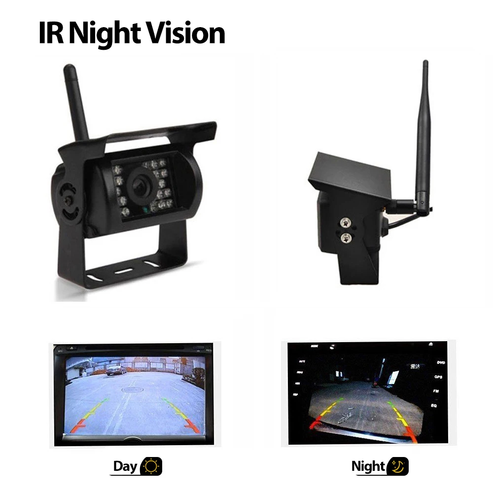 Rear Camera For Car - Kamera Mundur Nirkabel HD 7'' untuk