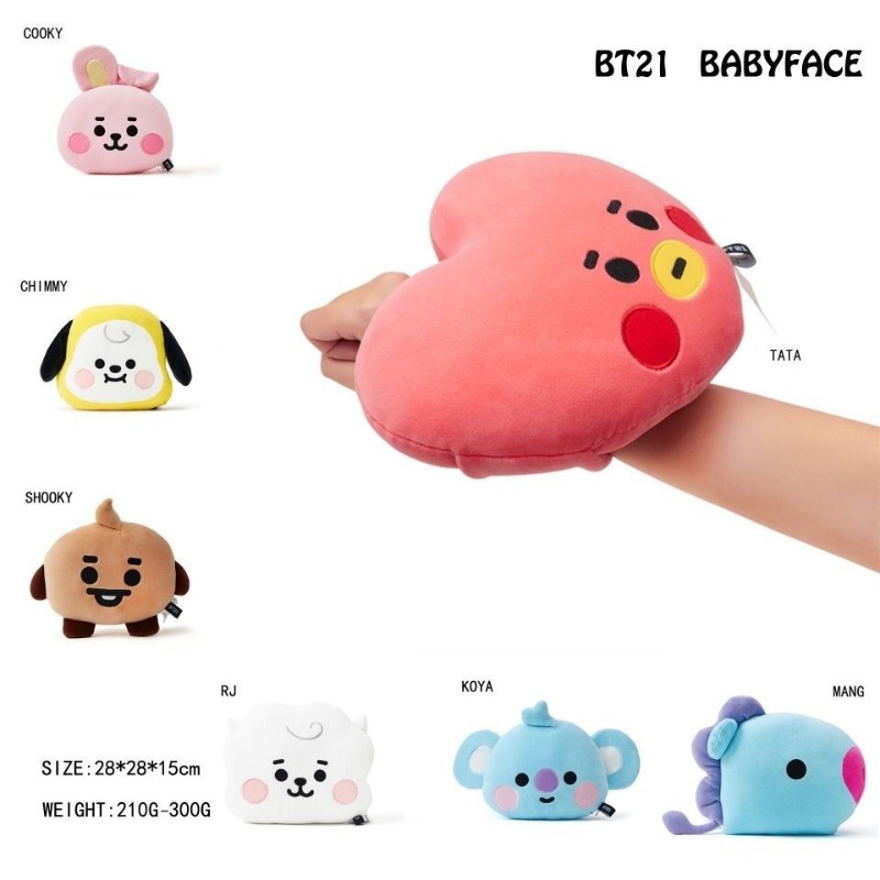 Bantal Bentuk Wajah BT21 Lucu  - Car Accessories Toy ulasan dan harga