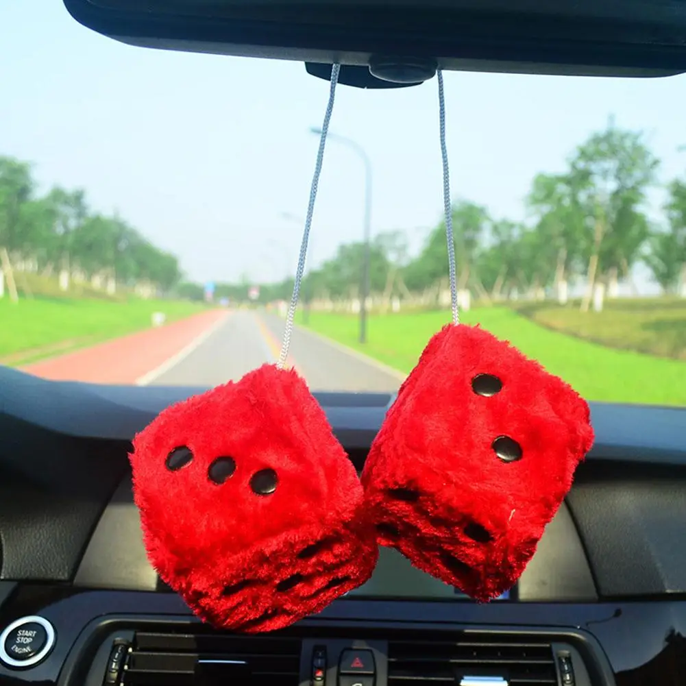 Dadu Fuzzy Lembut 7.5Cm untuk  - Car Accessories Mirror Hanging ulasan dan harga