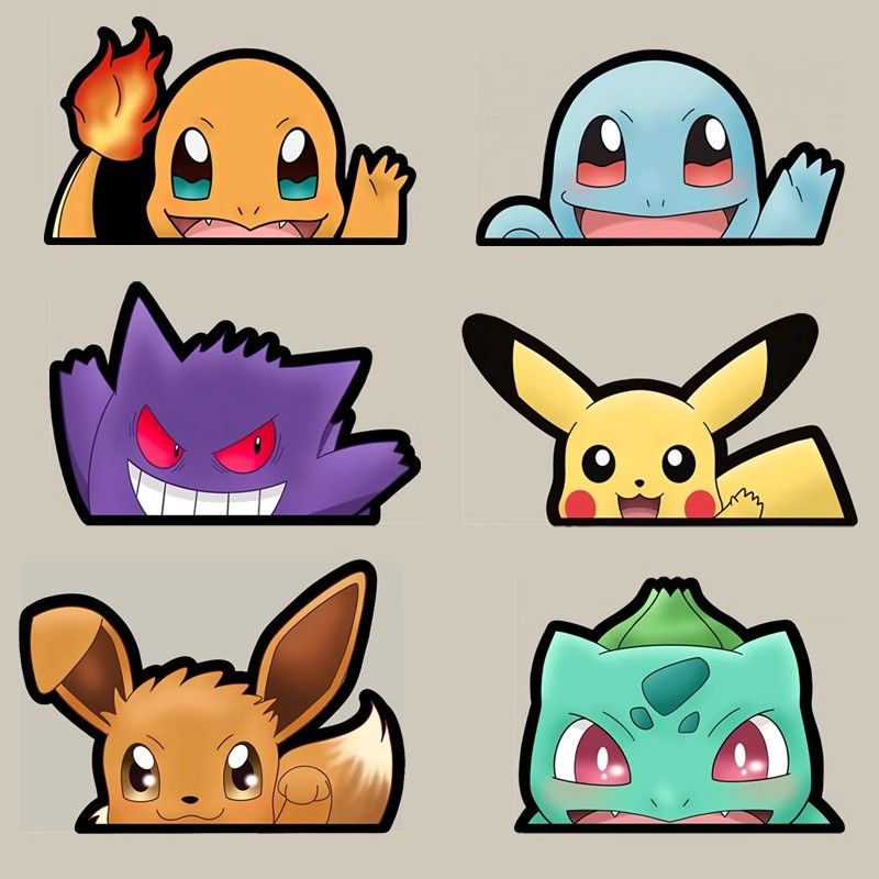 Stiker jendela mobil Pokémon,  - Car Accessories Toy ulasan dan harga