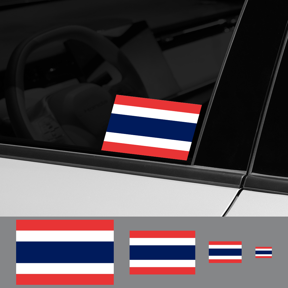 Stiker bendera mobil Thailand, - Car Accessories Thailand ulasan dan harga