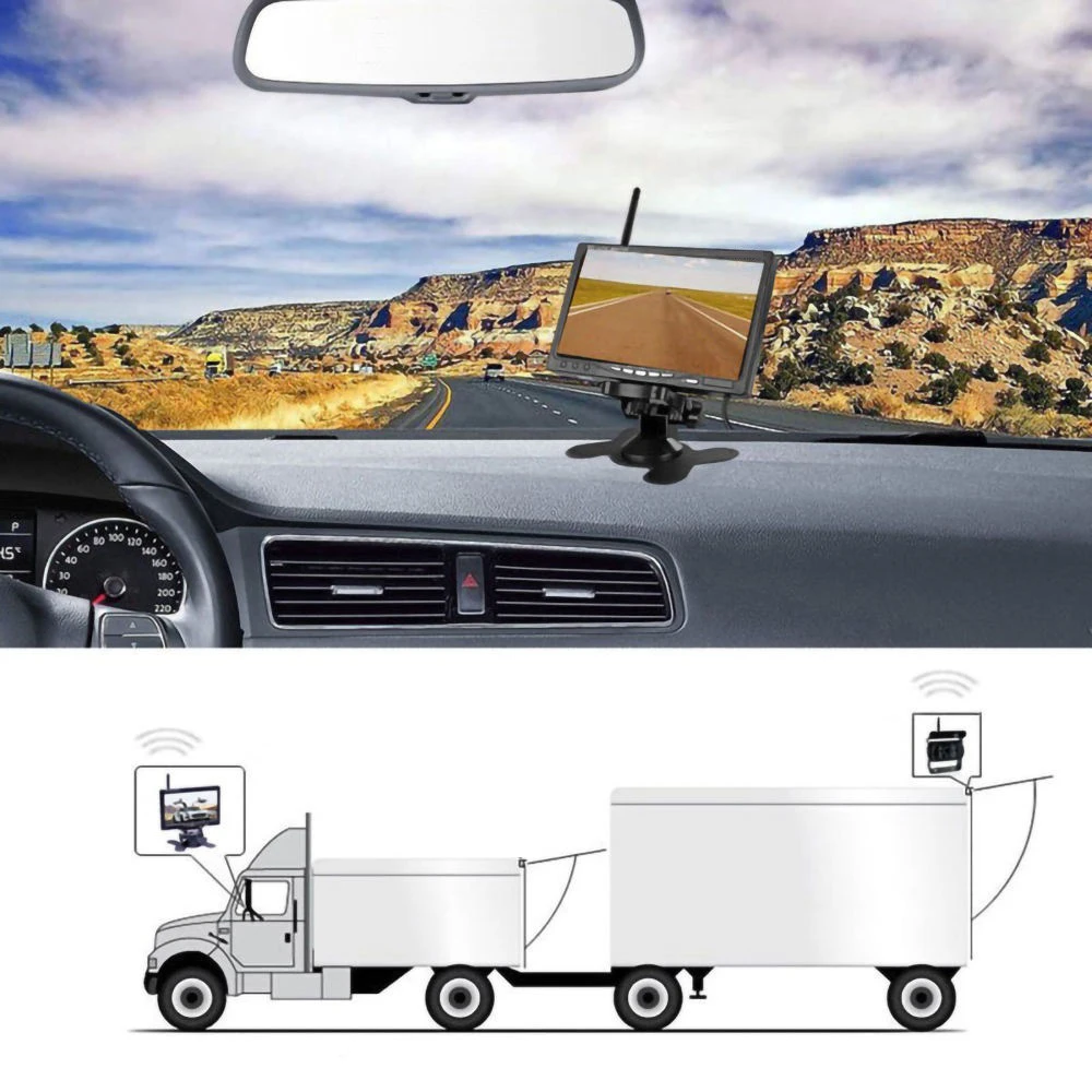 Kamera Mundur Nirkabel HD 7''  - Rear Camera For Car ulasan dan harga