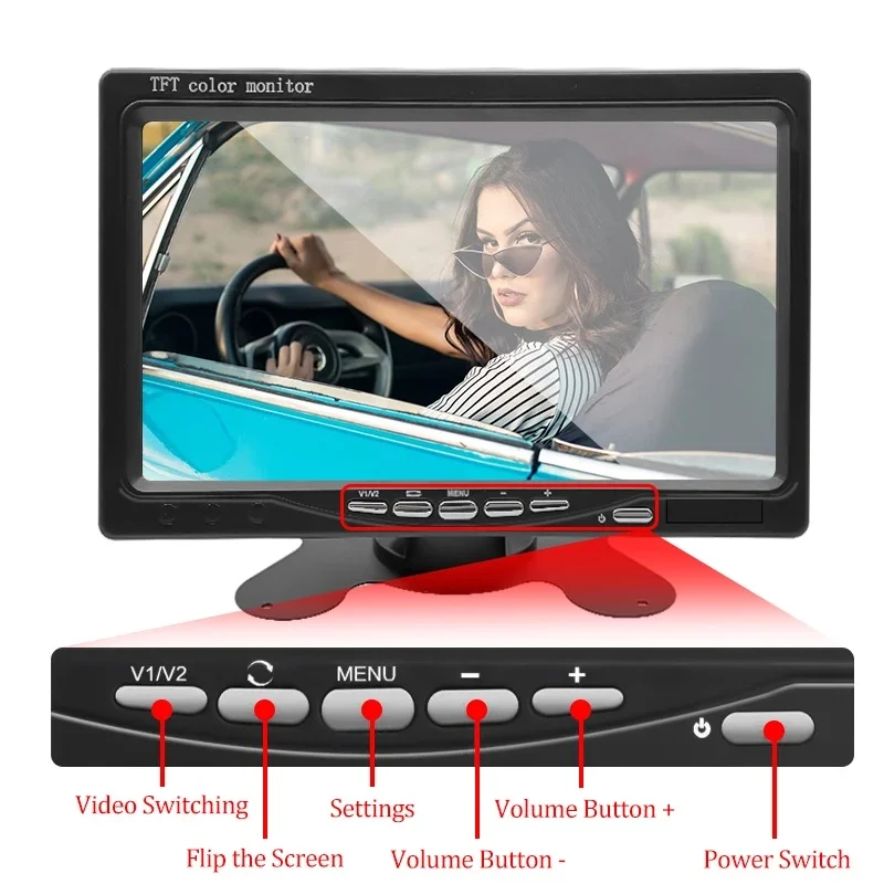 Kamera Mundur Nirkabel HD 7''  - Rear Camera For Car ulasan dan harga